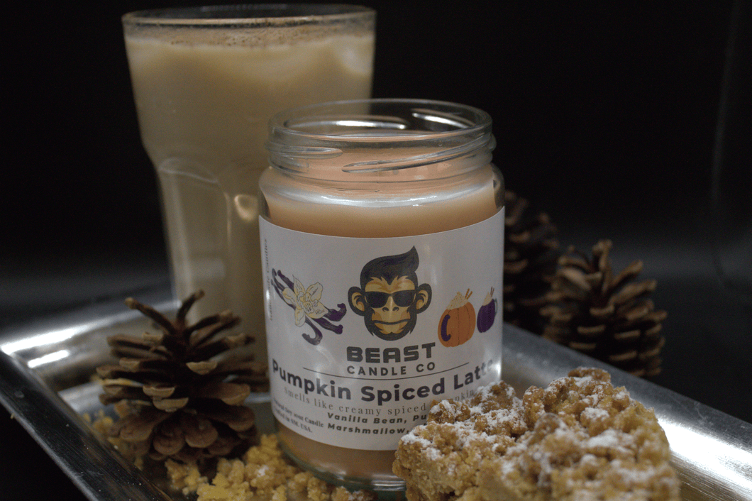 Pumpkin Spiced Latte |Glass Candle