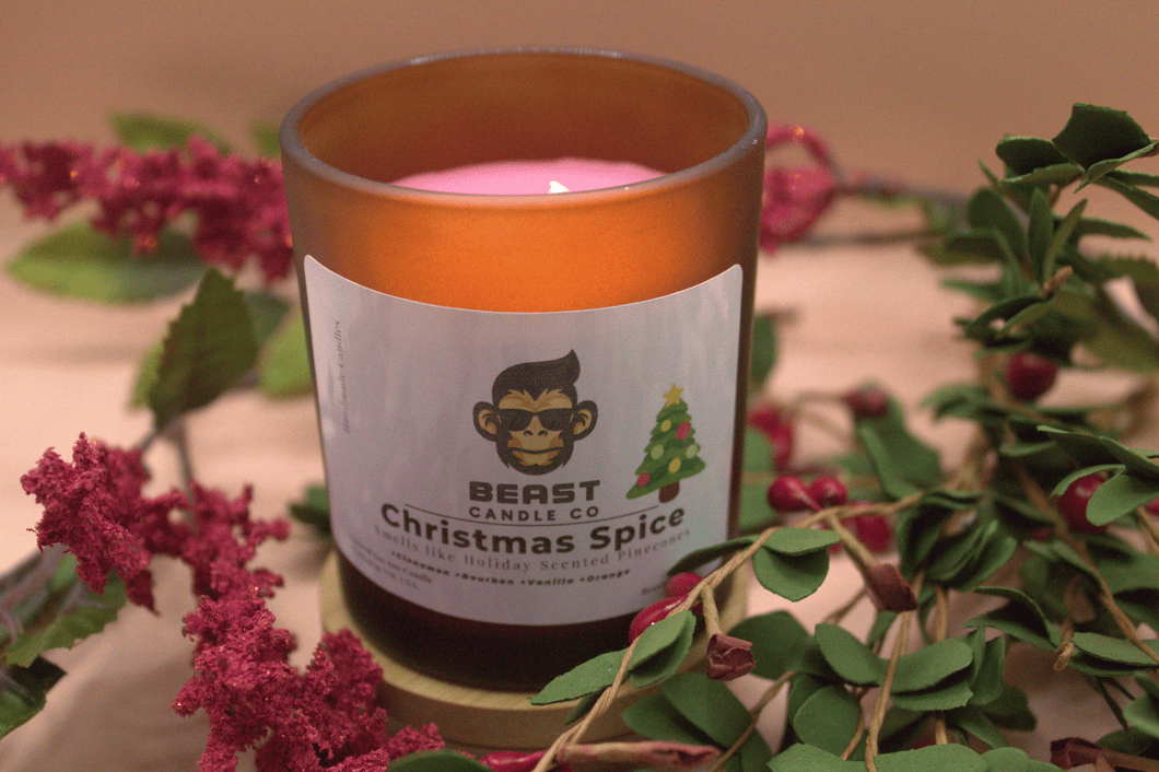 Christmas Spice | Amber Frosted Candle