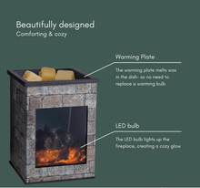 Load image into Gallery viewer, Fireplace Glass Illumination Wax Warmer Warmer
